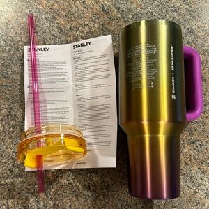 Starbucks x Stanley collaboration 2024 Summer Sunset collection tumbler cup NEW